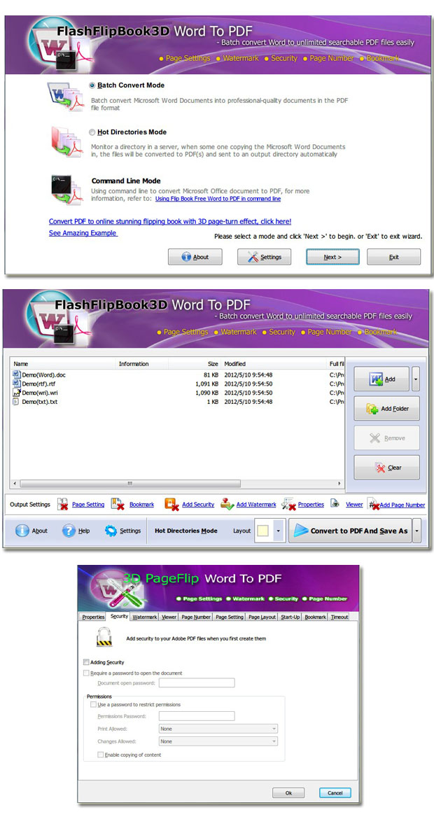 Windows 7 Flipping Book Free Word to PDF 2.6 full