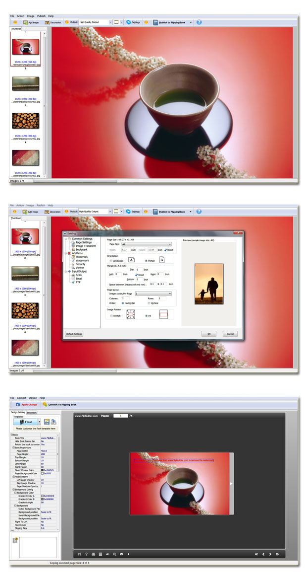 Image to Flipping Book software