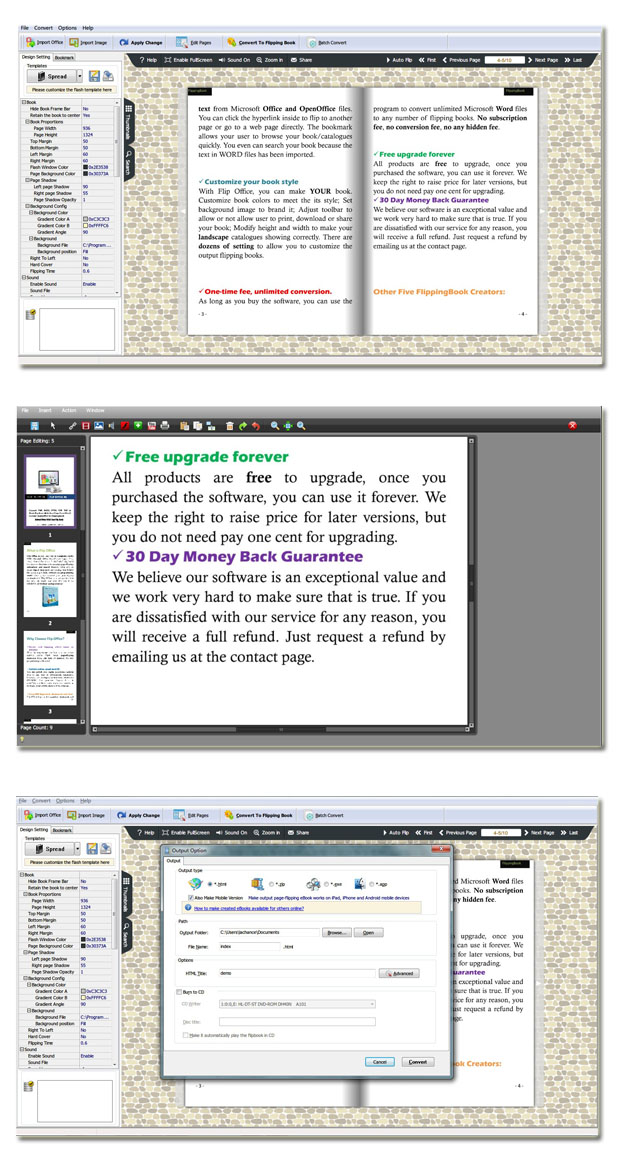 Office to Flipping Book Professional screenshot