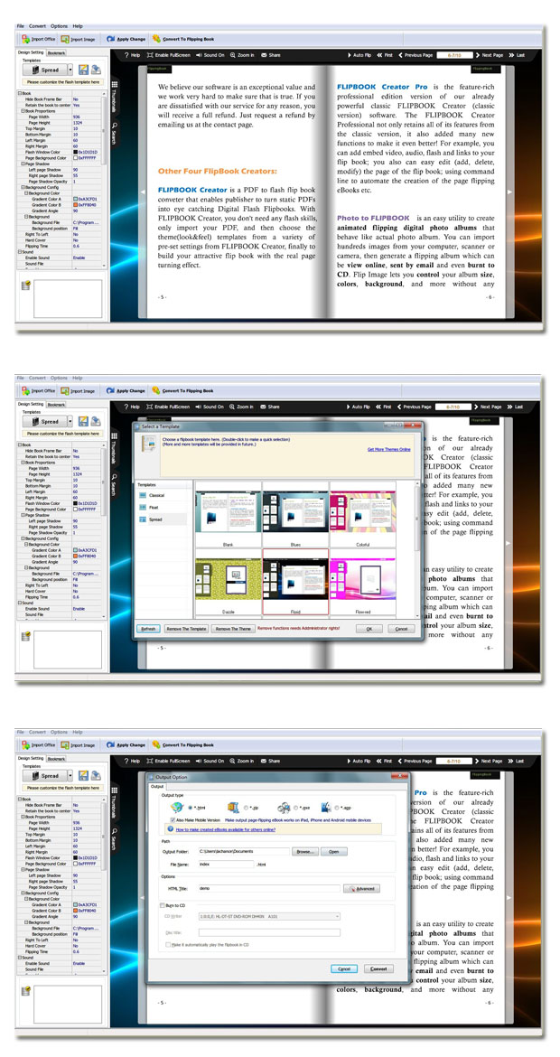 Office to Flipping Book screenshot