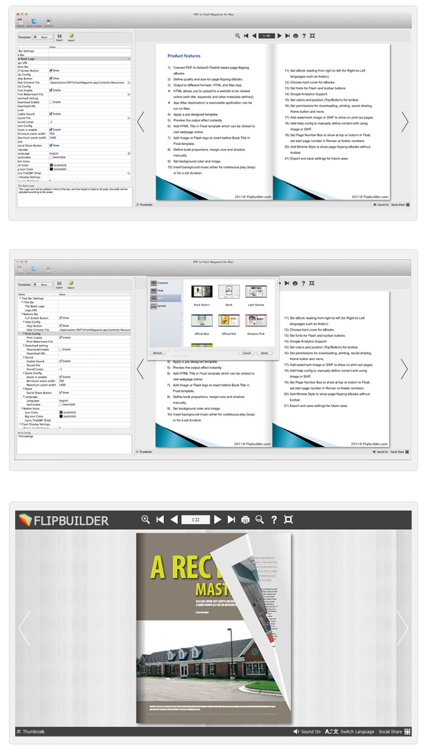 screenshots_pdf_to_flipping_book_mac