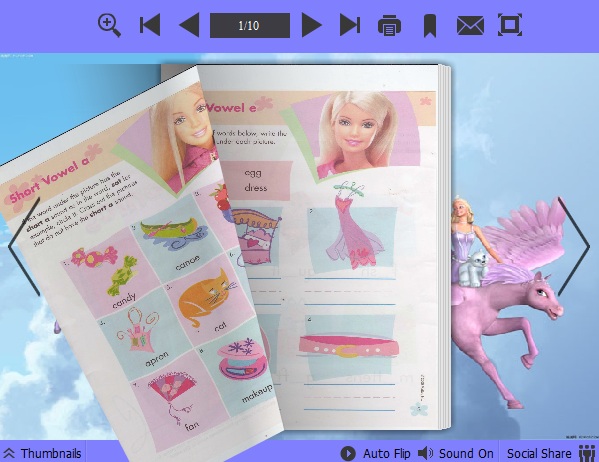 Barbie Theme for PDF to Flipping Book 1.0 full