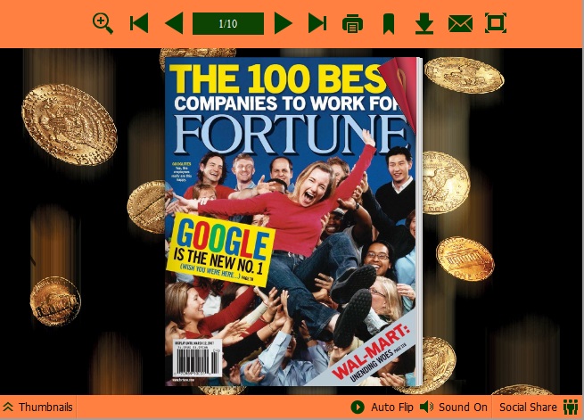 Coin Theme for PDF to Flipping Book screenshot