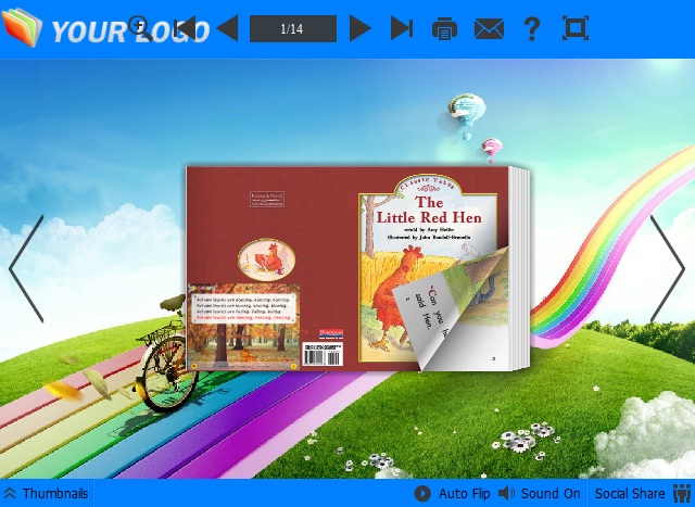 Rainbow Theme for Flipping PDF Book Pro 1.0 full