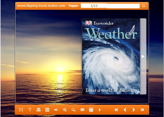 Windows 8 Sunrise Theme for PDF to Flipping Book Pro full