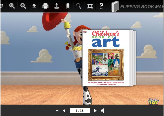 Toy Story Theme for PDF to Flipping Book screenshot